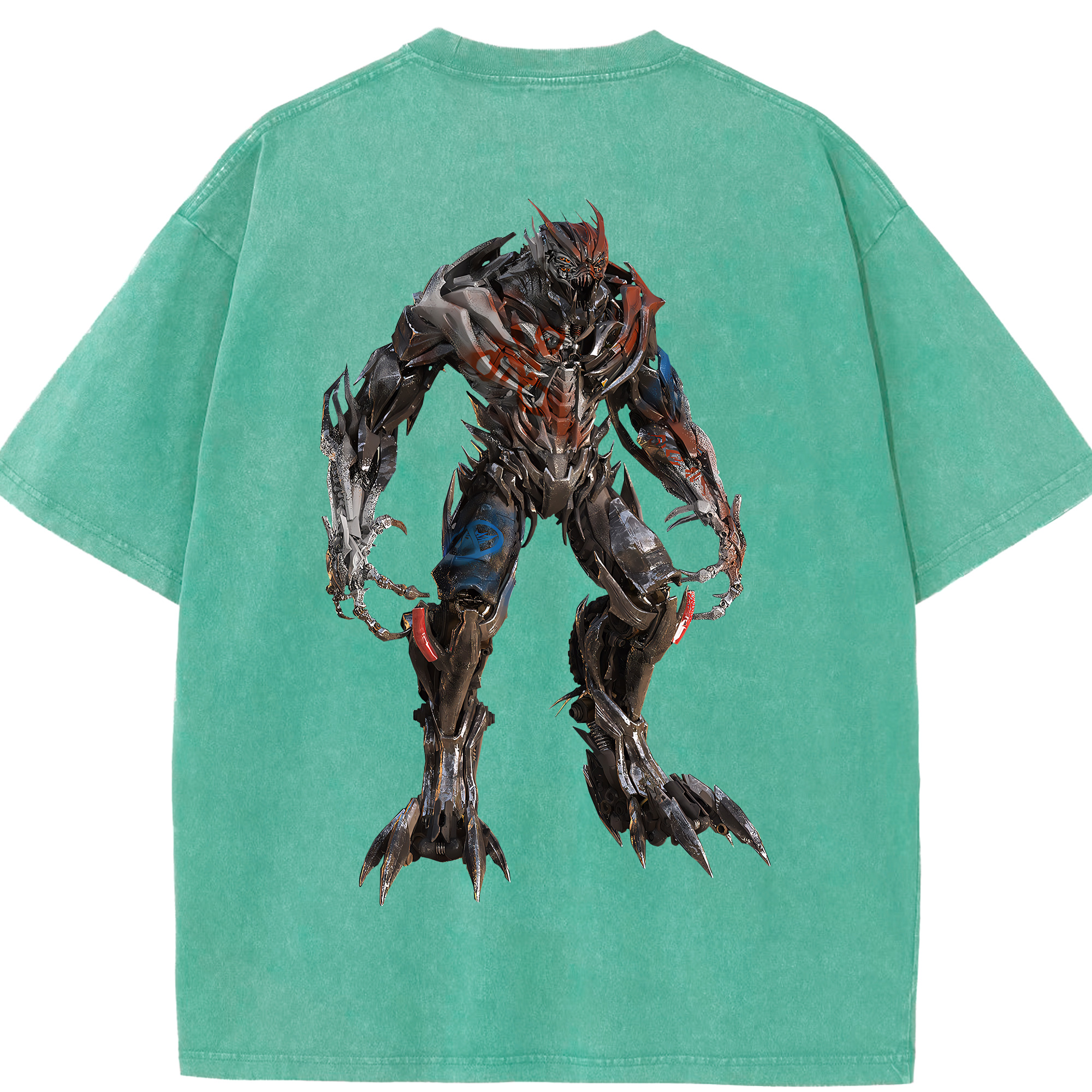 （画像用） Transformers トランスフォーマー 綿100% ヴィンテージ風 半袖Tシャツ（背面プリント）